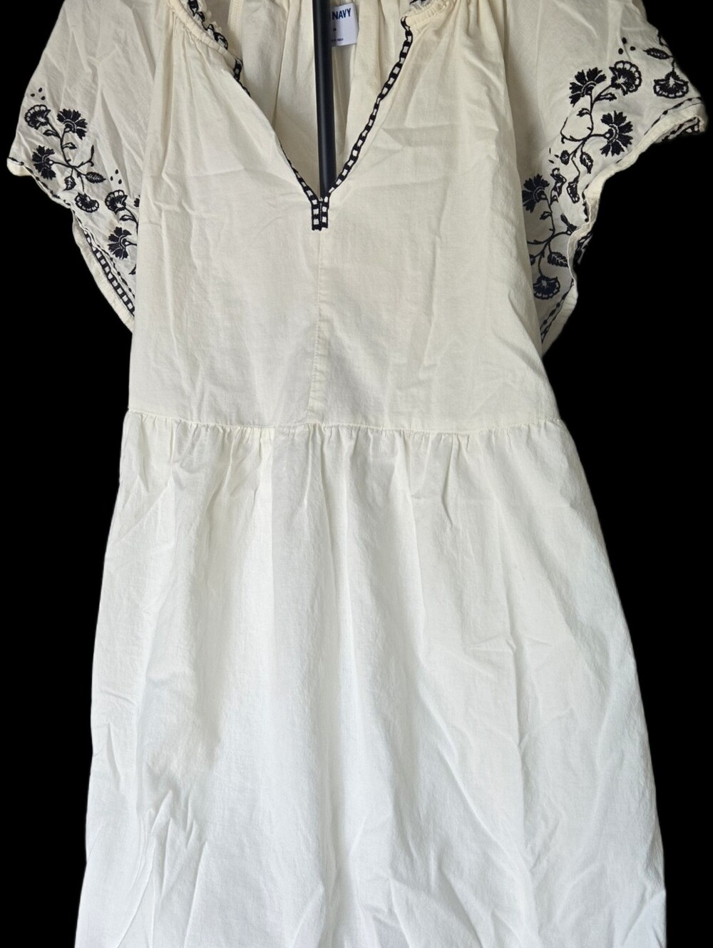 Old Navy Embroidered Cotton Peasant Dress